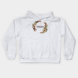 Dream Flower Vintage Kids Hoodie